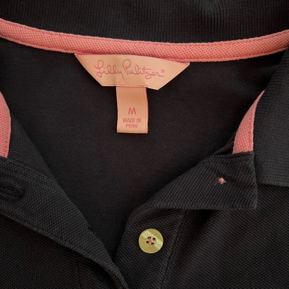 Lilly Pulitzer Navy Polo - Picture 4 of 5